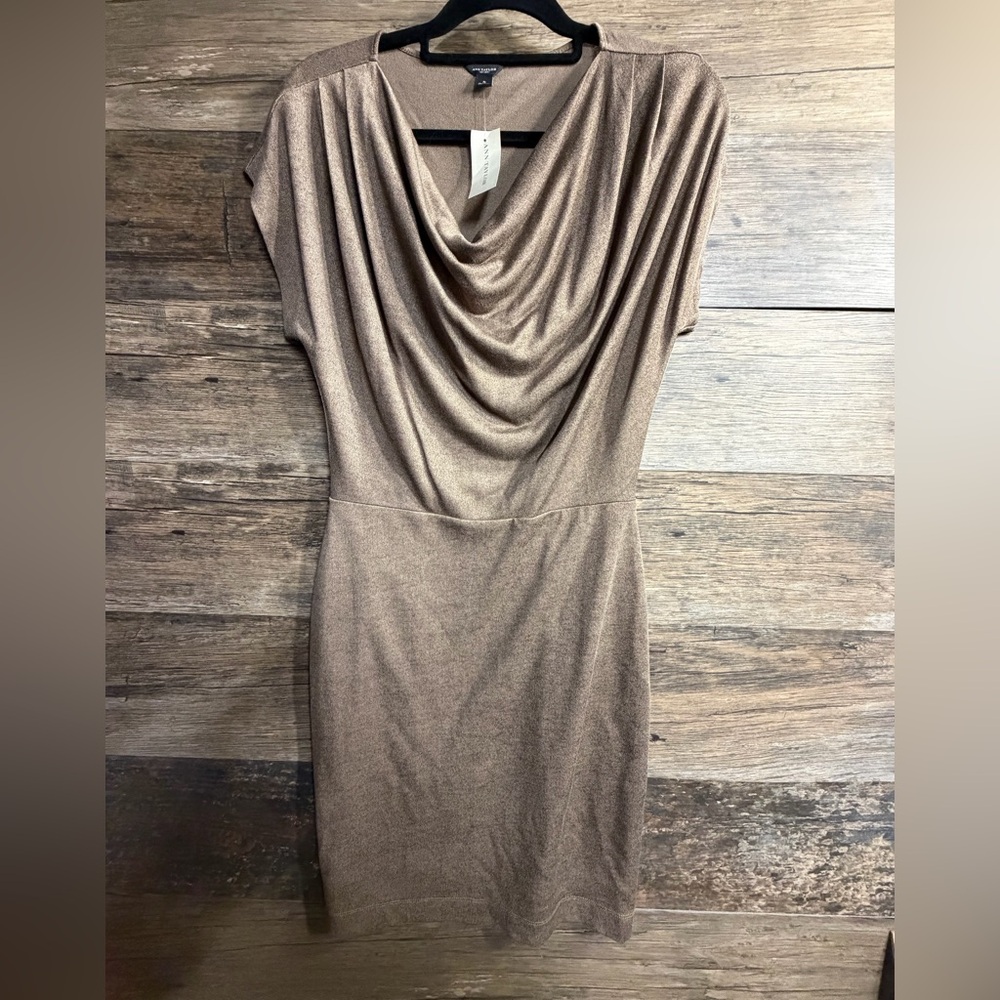 Ann Taylorโ Shimmering Brown Mini Dress